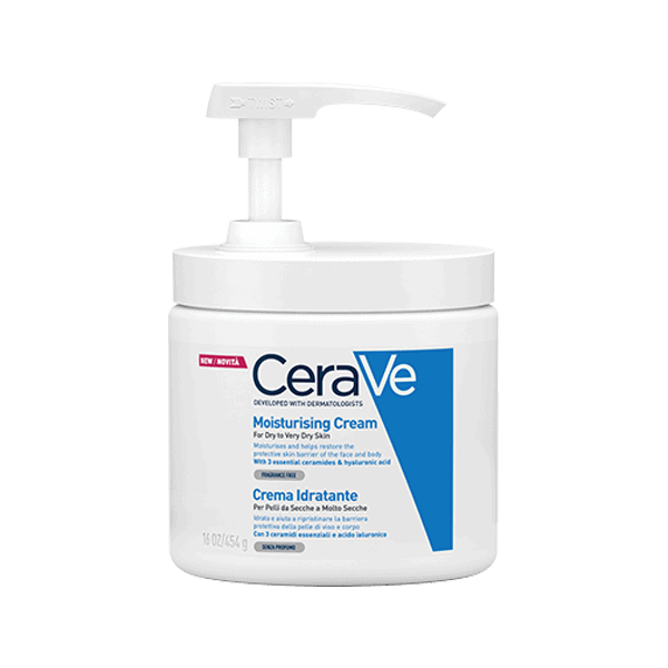 Cerave Crema Corpo Idratante Pelle Molto Secca con Dispenser – 454g