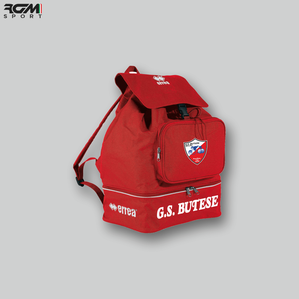 Zaino Errea MERCURY rosso personalizzato – G.S. Butese