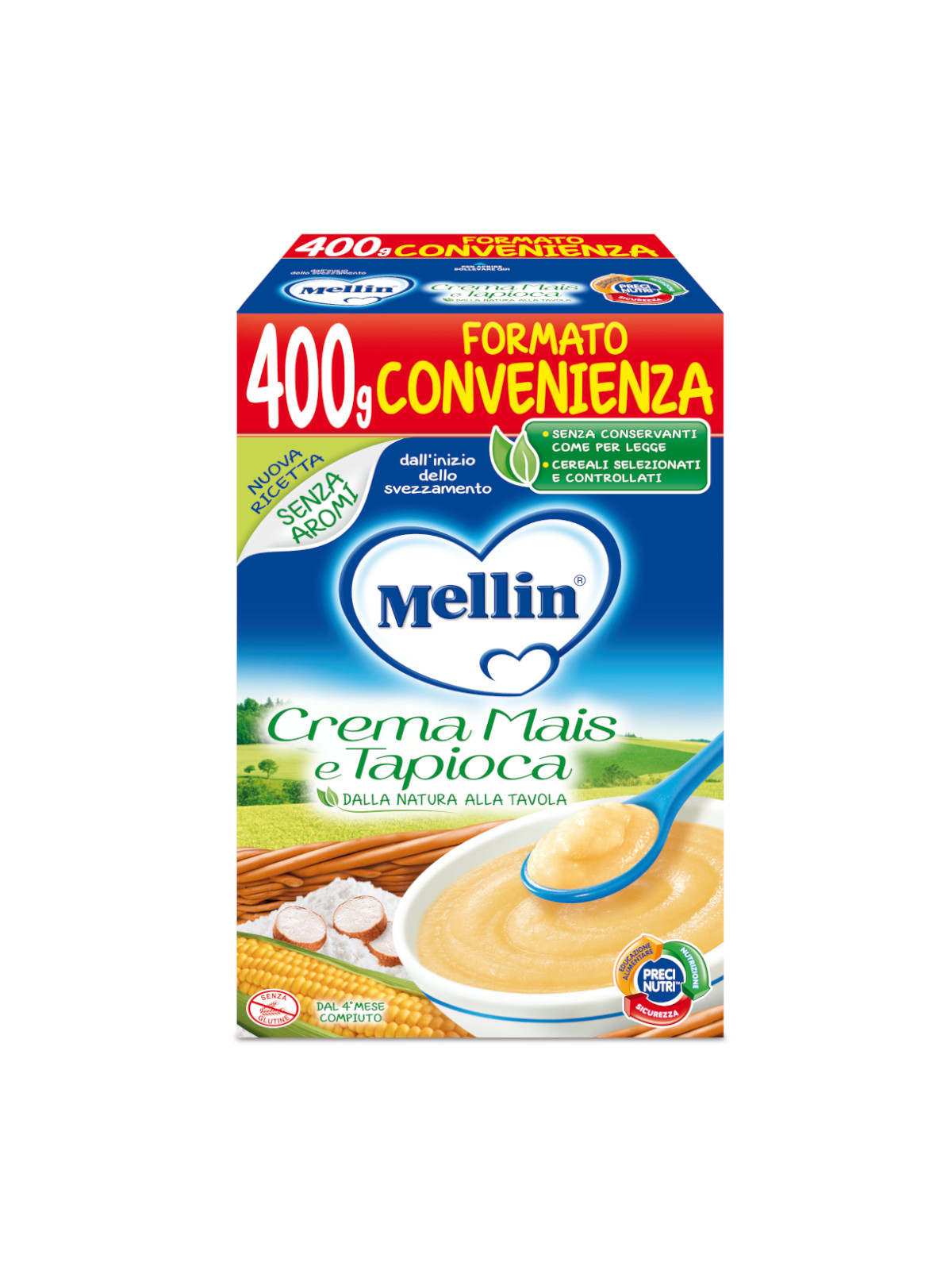 Mellin crema mais e tapioca 400 gr