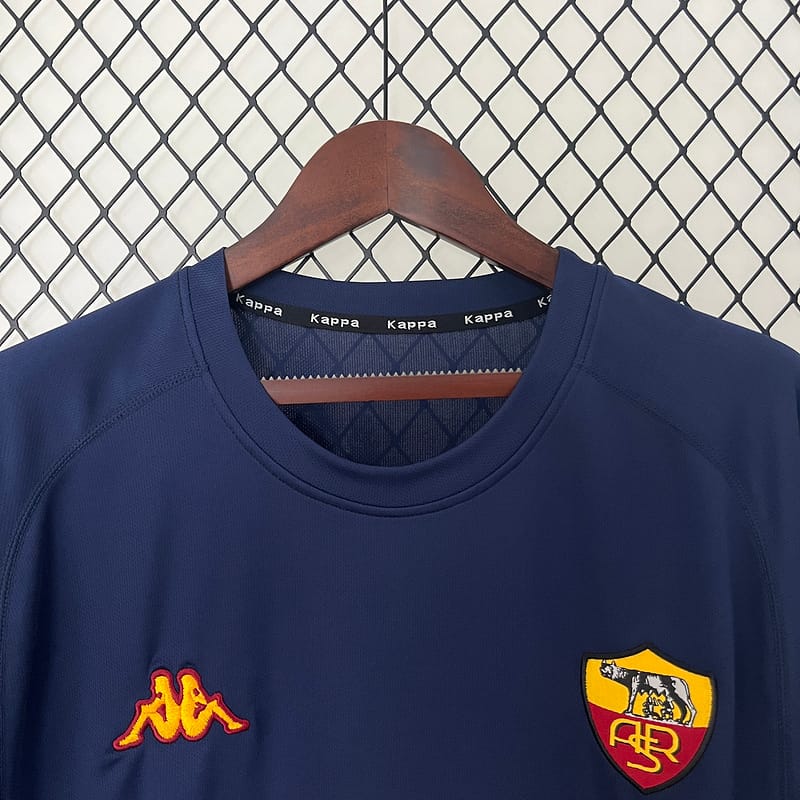 maglia Roma 2000/01 away blu Kappa - immagine 2